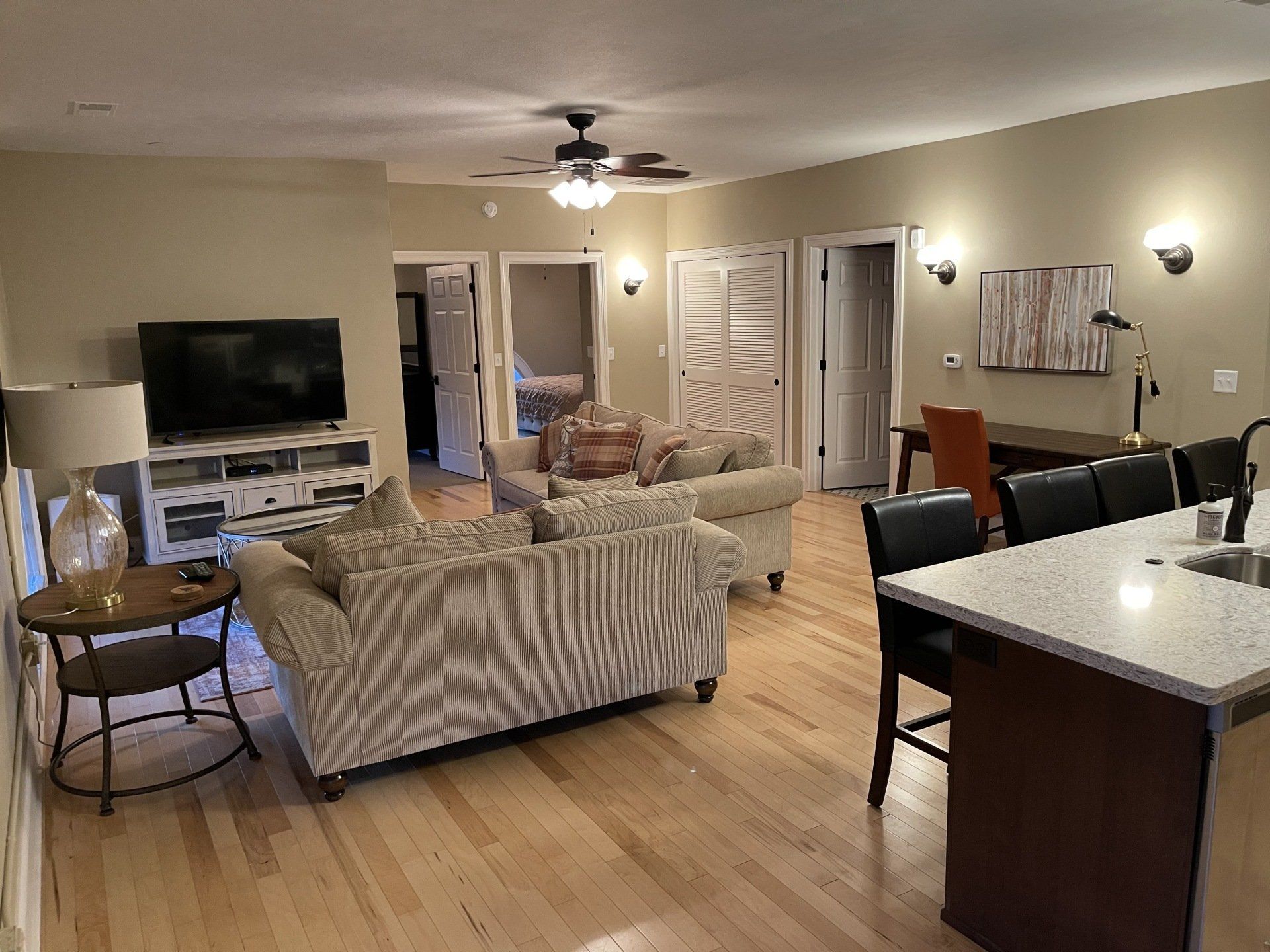 living room with couches