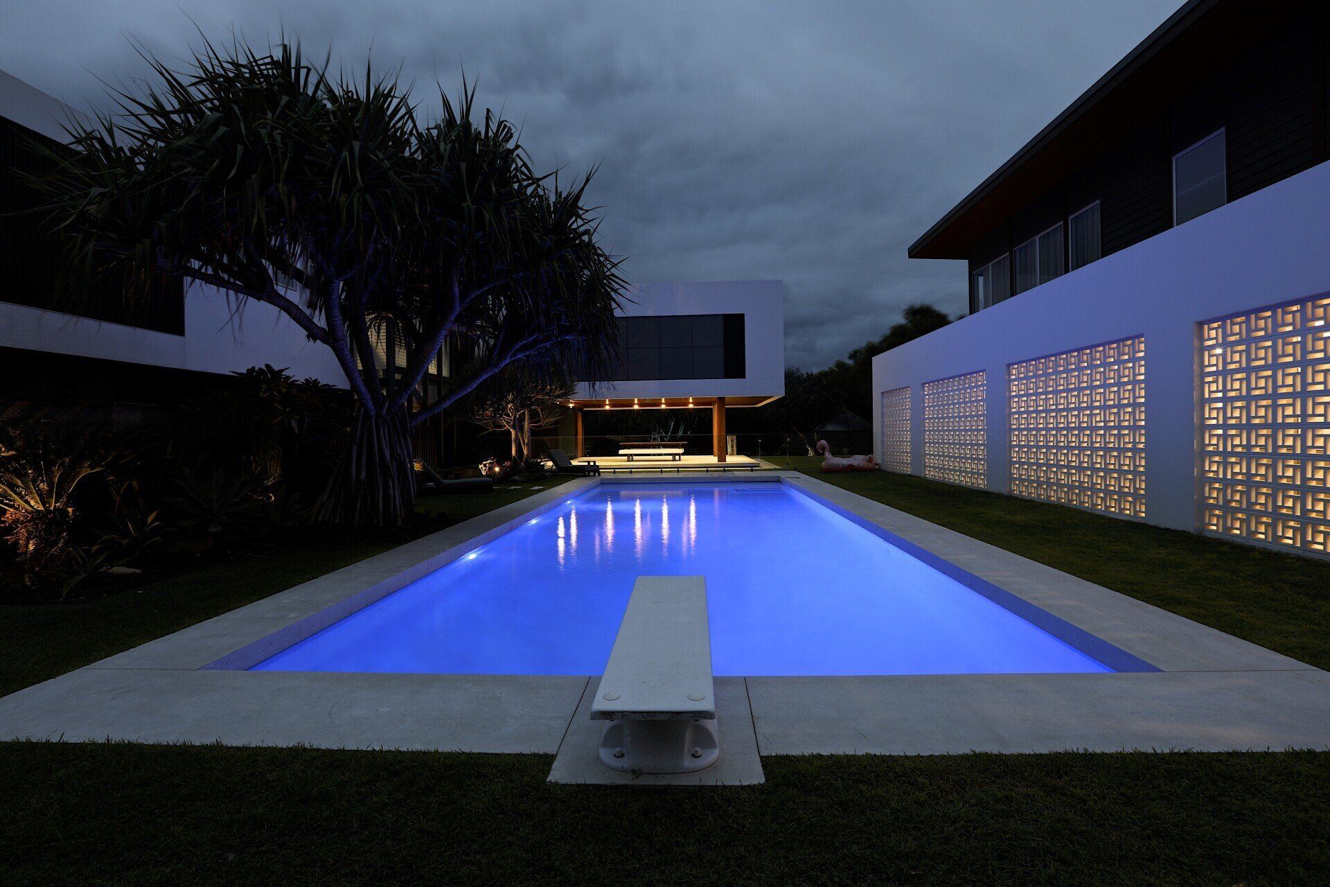 night time pool - Coastal Pools Coolangatta