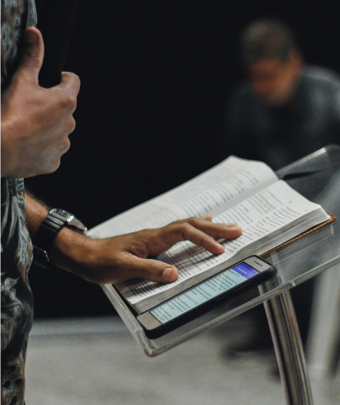 Photo of a sermon