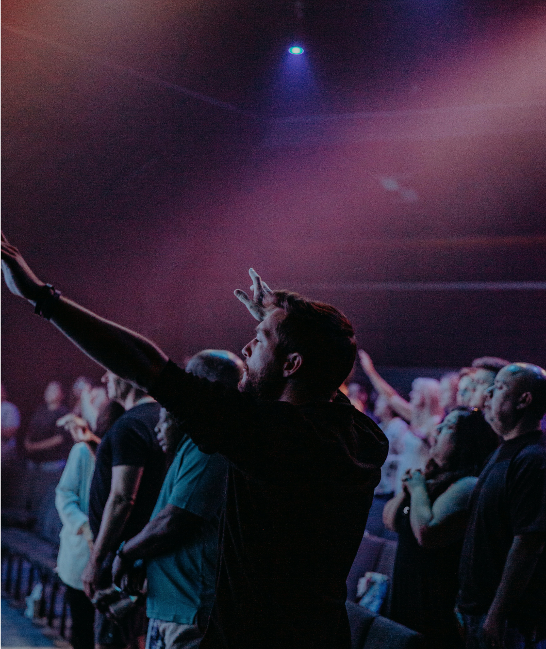 People in worship