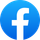 The Facebook logo, featuring a white lowercase 'f' centered inside a blue circle.