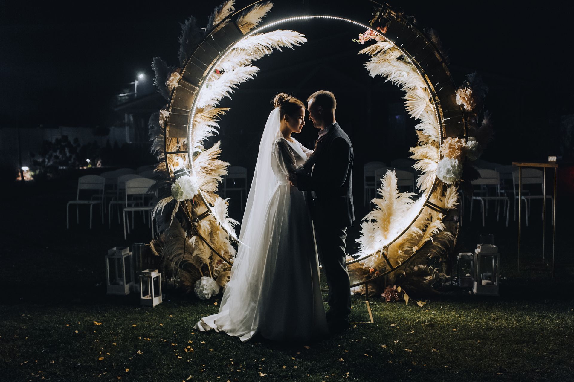 A beautiful image of a bride and groom, captured by a Lubbock wedding photographer