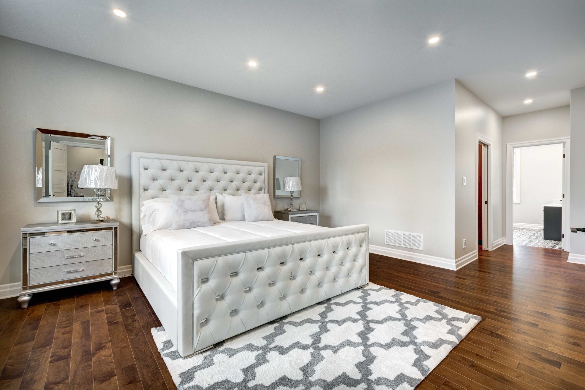 Interior real estate photograph of bedroom taken by our Team