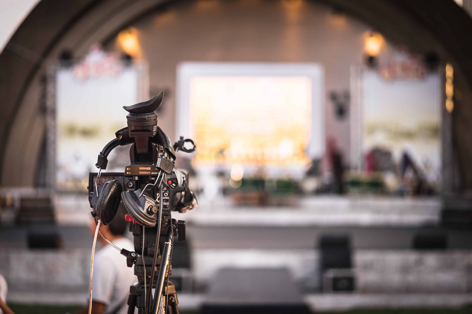 A Photographer's equipment at an Event