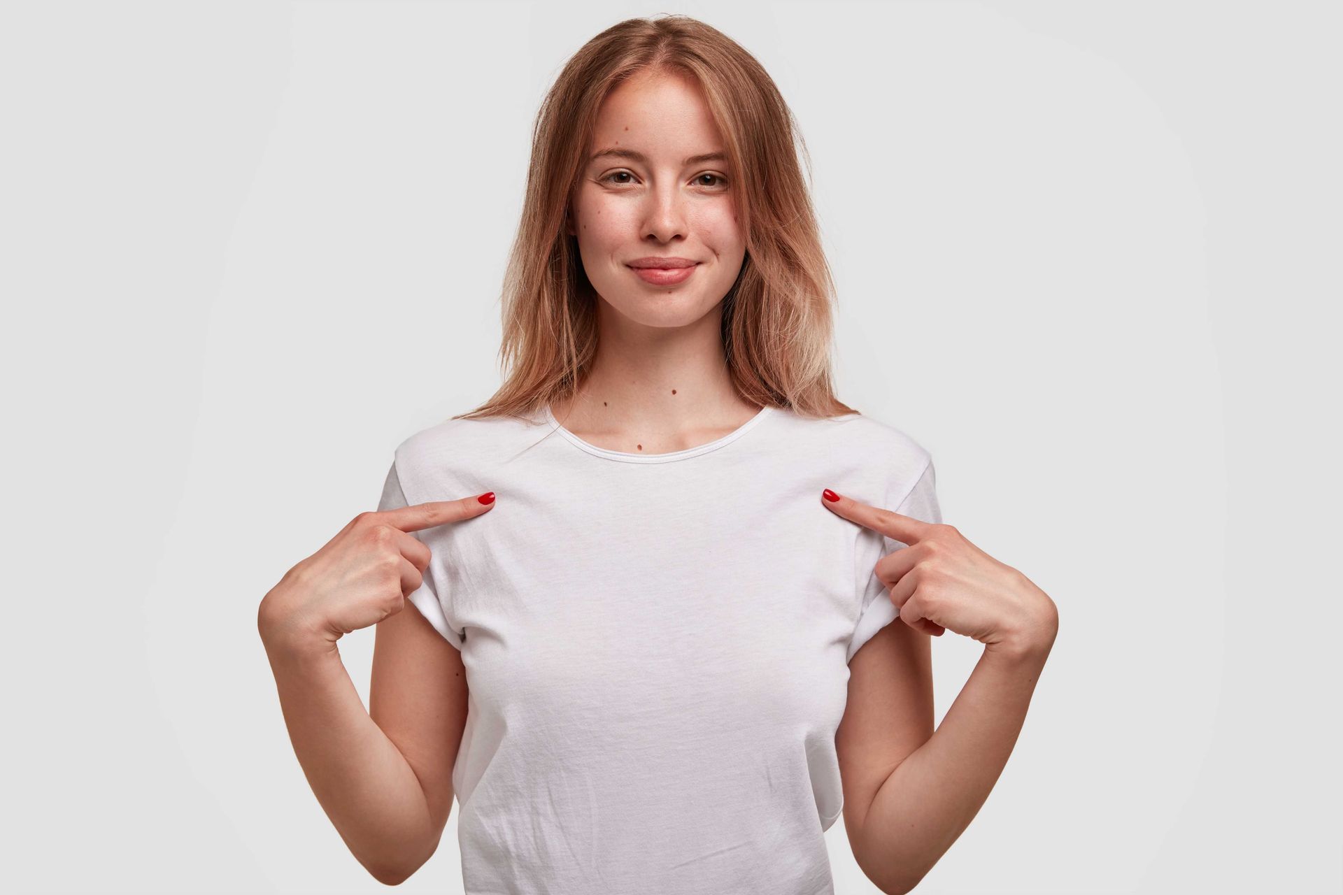 Woman from West Texas in a white shirt 