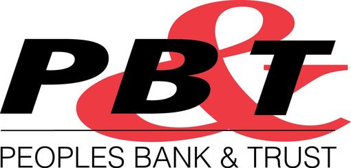 A logo for the people 's bank and trust