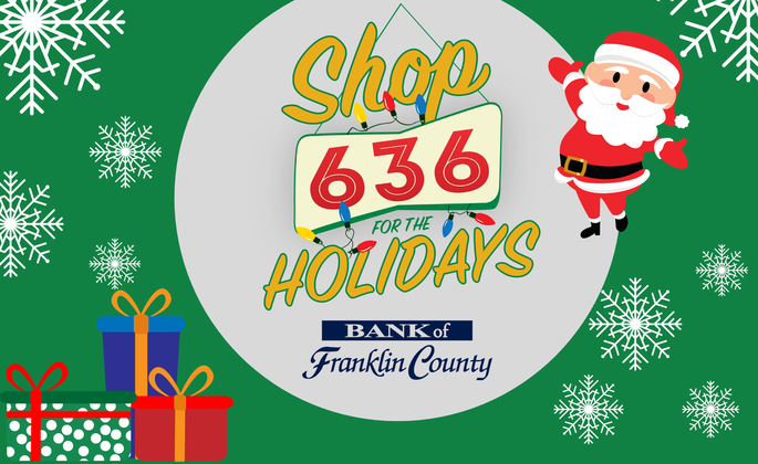 A sign that says ' shop for 636 for the holidays ' on it