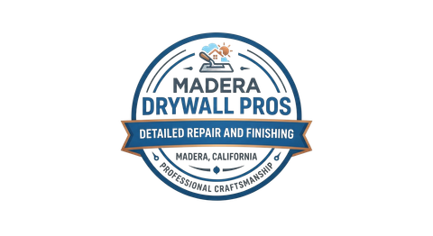 Detailed Repair and Finishing logo banner in madera ca