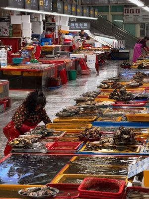 Harbor and market near Nampo, Busan