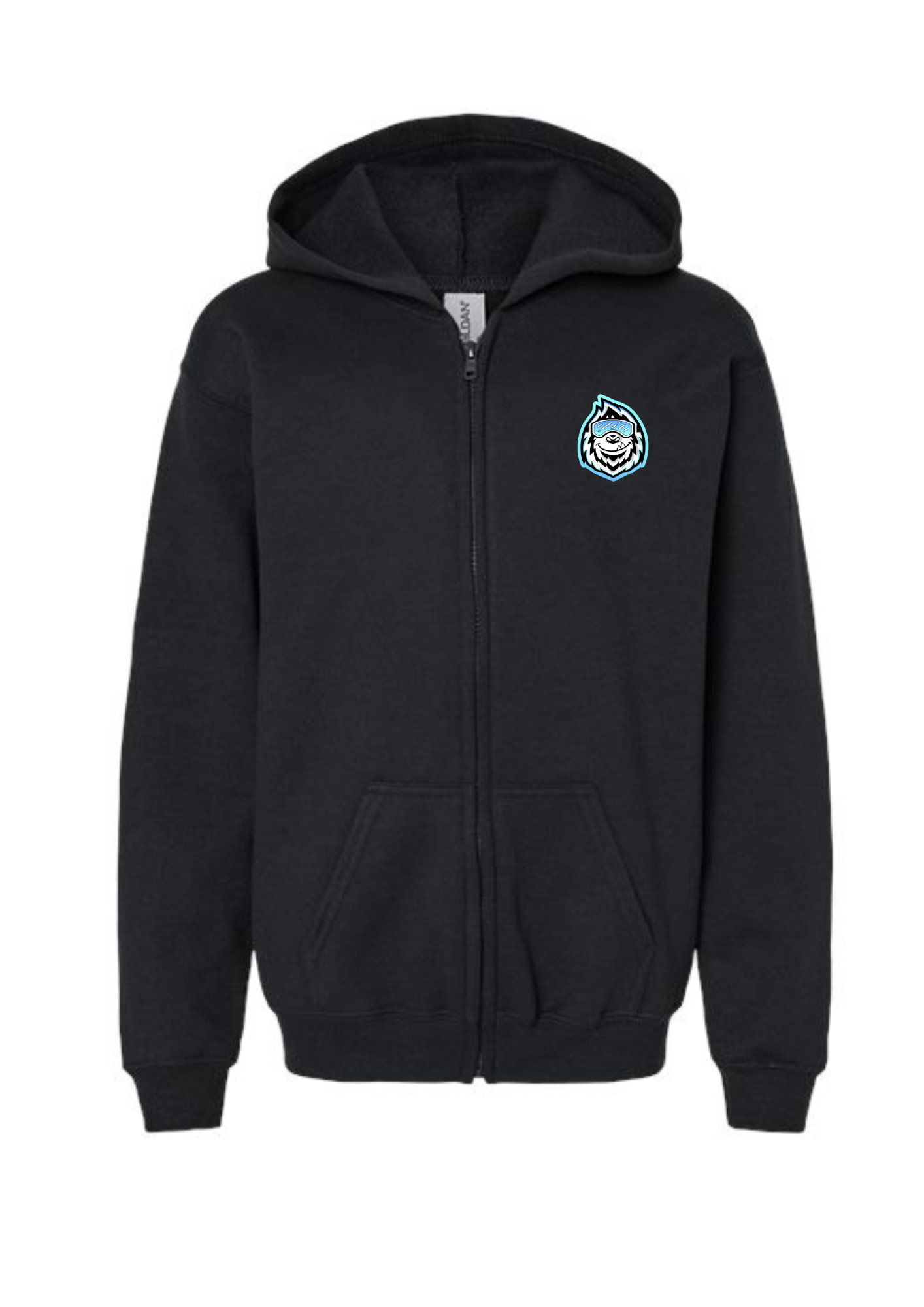 Adult - Black Zip up Jacket