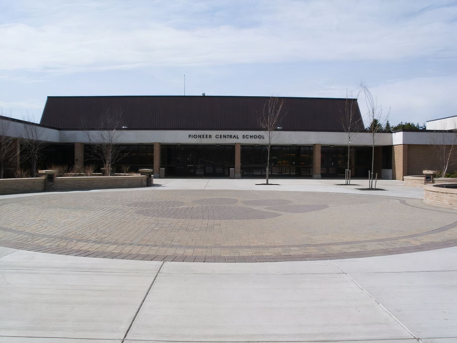 A large building with the word math on it