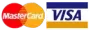 Mastercard and Visa payment logos.