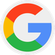 Google logo with multicolored “G” in red, yellow, green, and blue on a white background