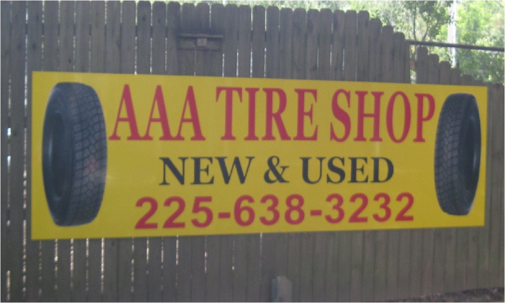 Yellow sign for