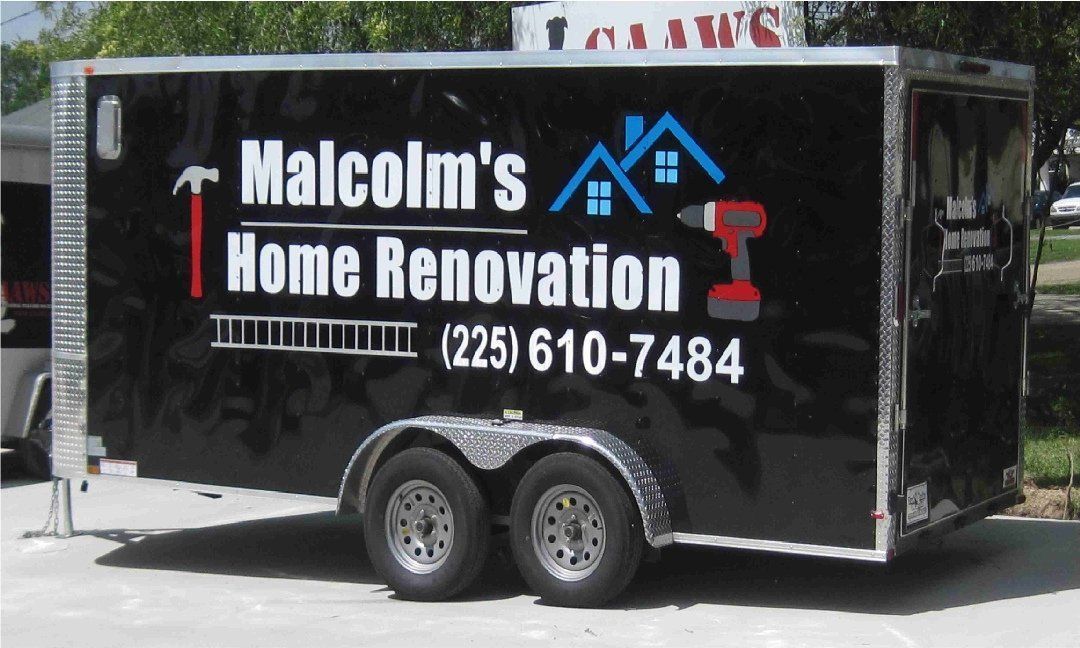 Black trailer with 