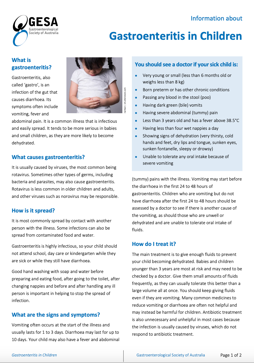 Gastroenteritis in Children Sydney