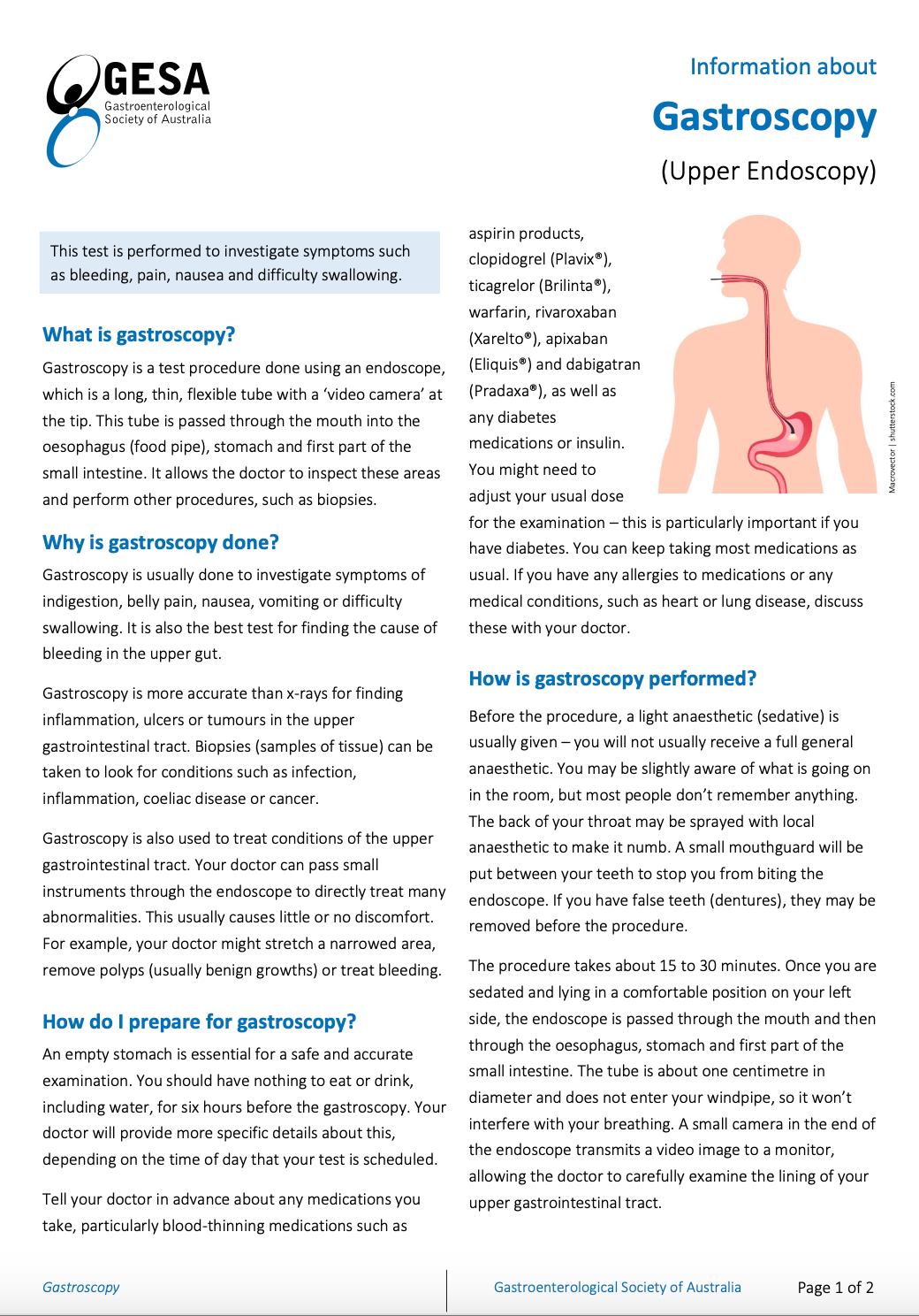 Gastroscopy Sydney