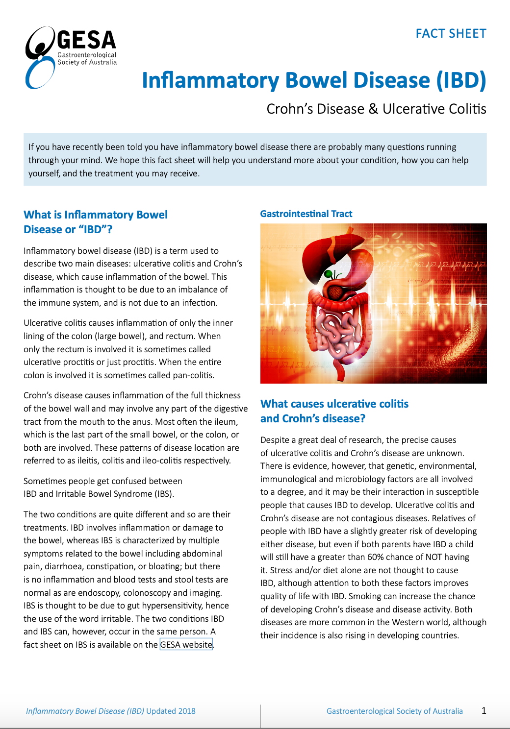 Inflammatory Bowel Disease (IBD) Sydney