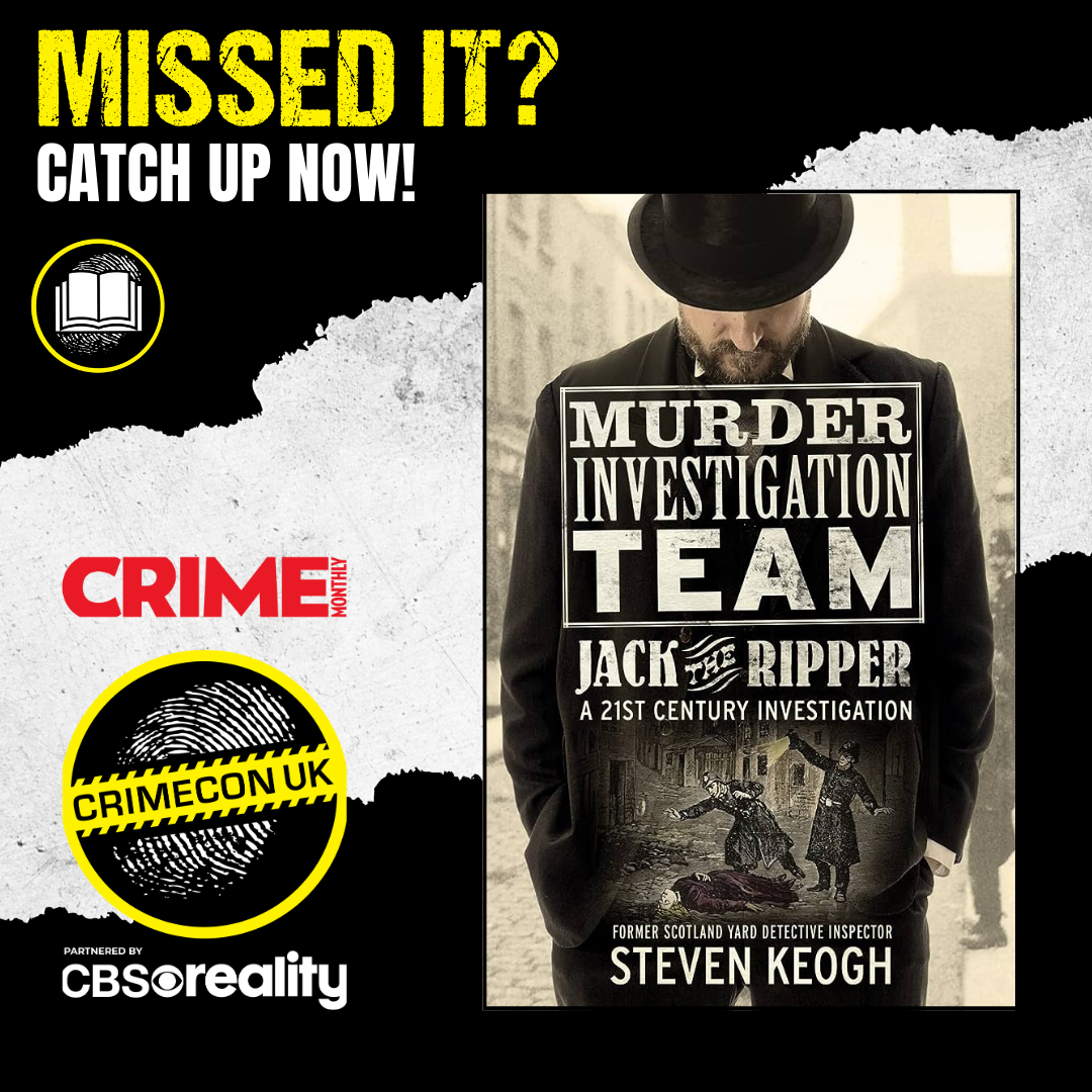 Geoffrey Wansell talks about his book live on instagram - CrimeCon UK