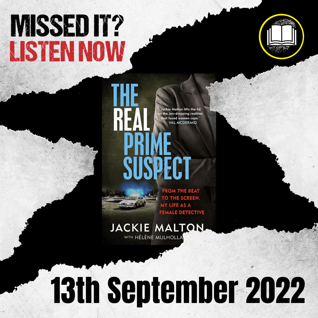 Jackie Malton talks about her book live on instagram - CrimeCon UK