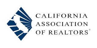 Logo of the California Association of Realtors, with a diamond containing a white California map.