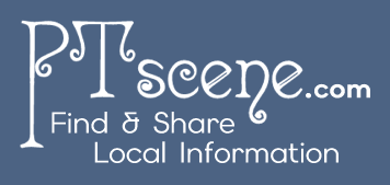 PTscene.com logo with teal background and the words “Find & Share Local Information”