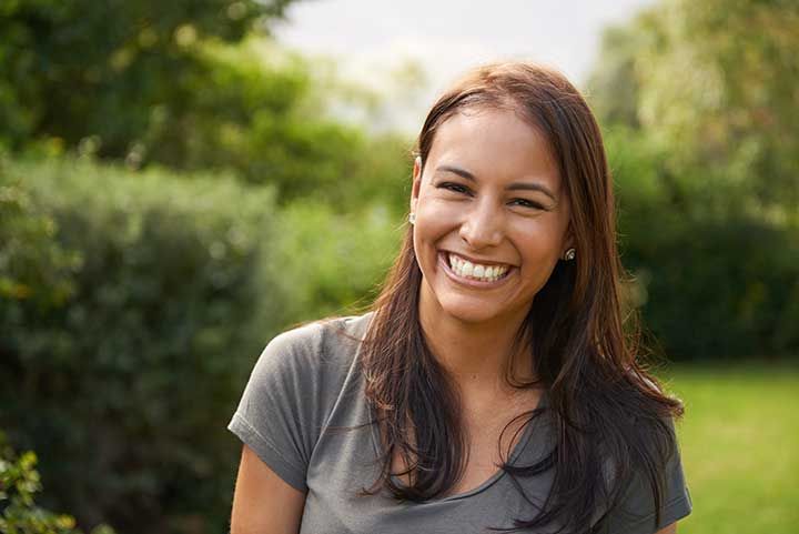 women smiling