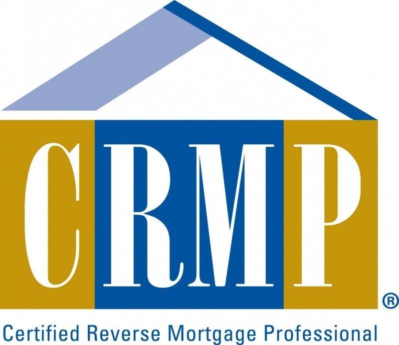 A logo for crmp certified reverse mortgage professional