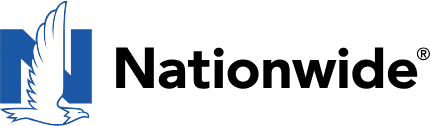 Nationwide logo: Blue "N" with eagle and black "Nationwide" text.