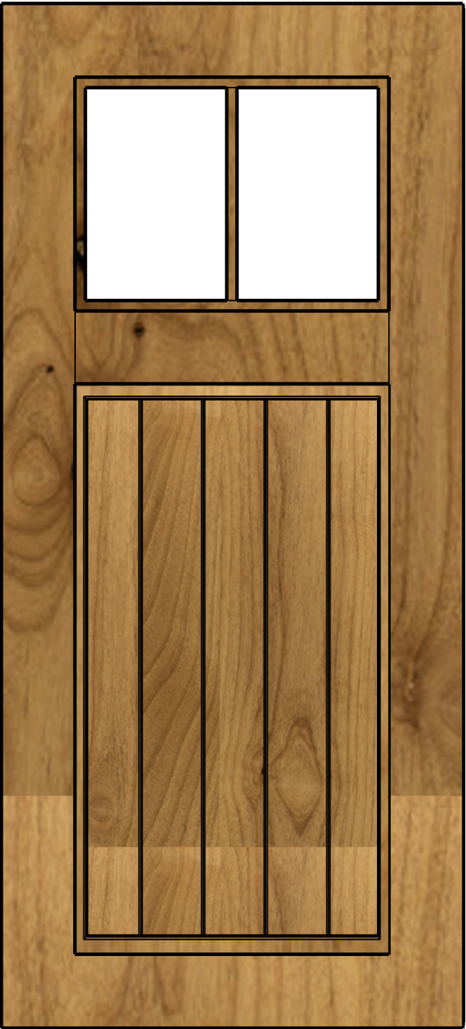 one of a kind wood door style