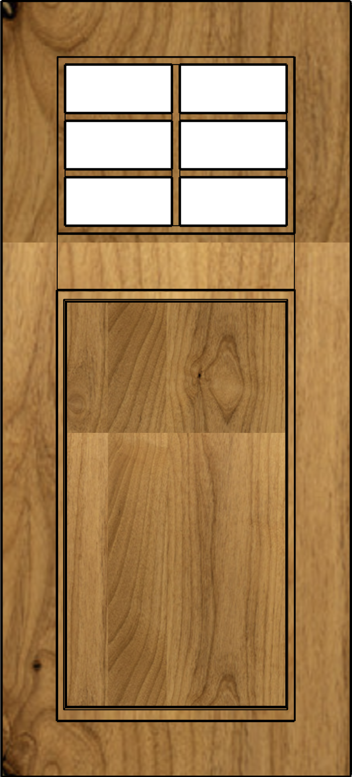 one of a kind wood door style
