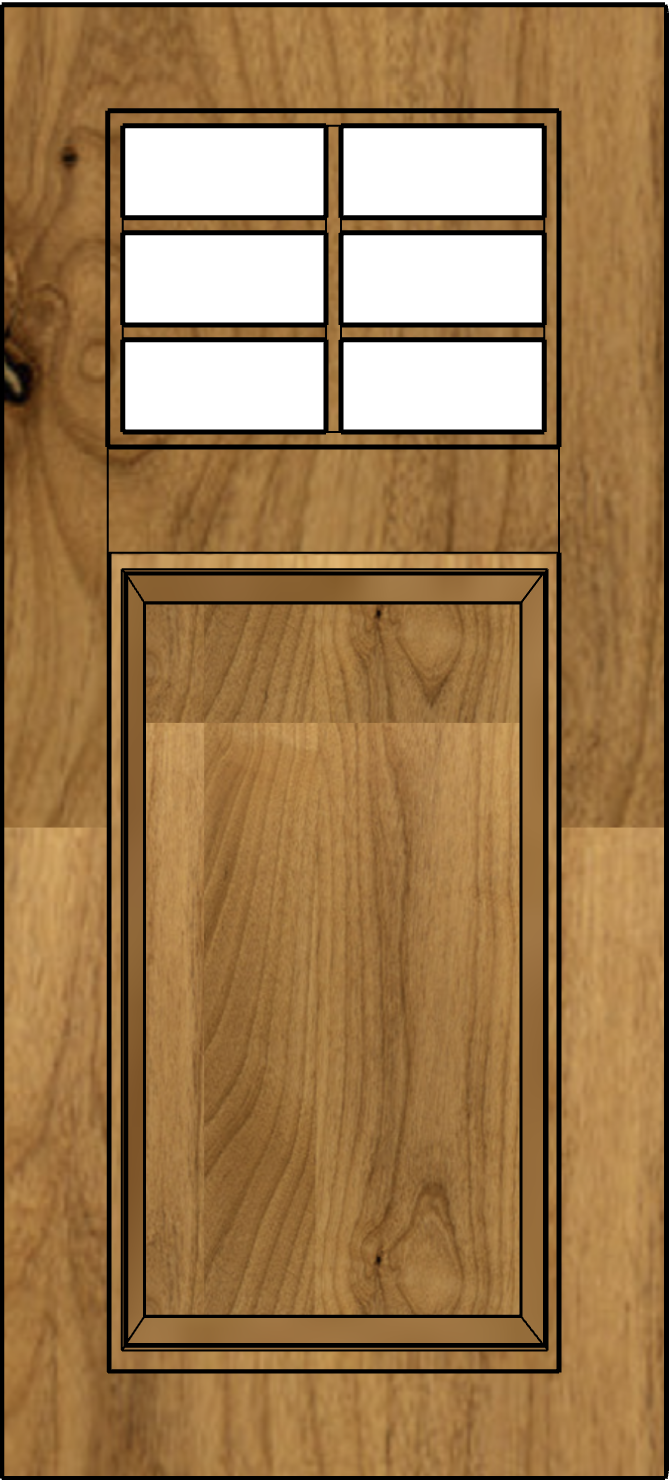 one of a kind wood door style
