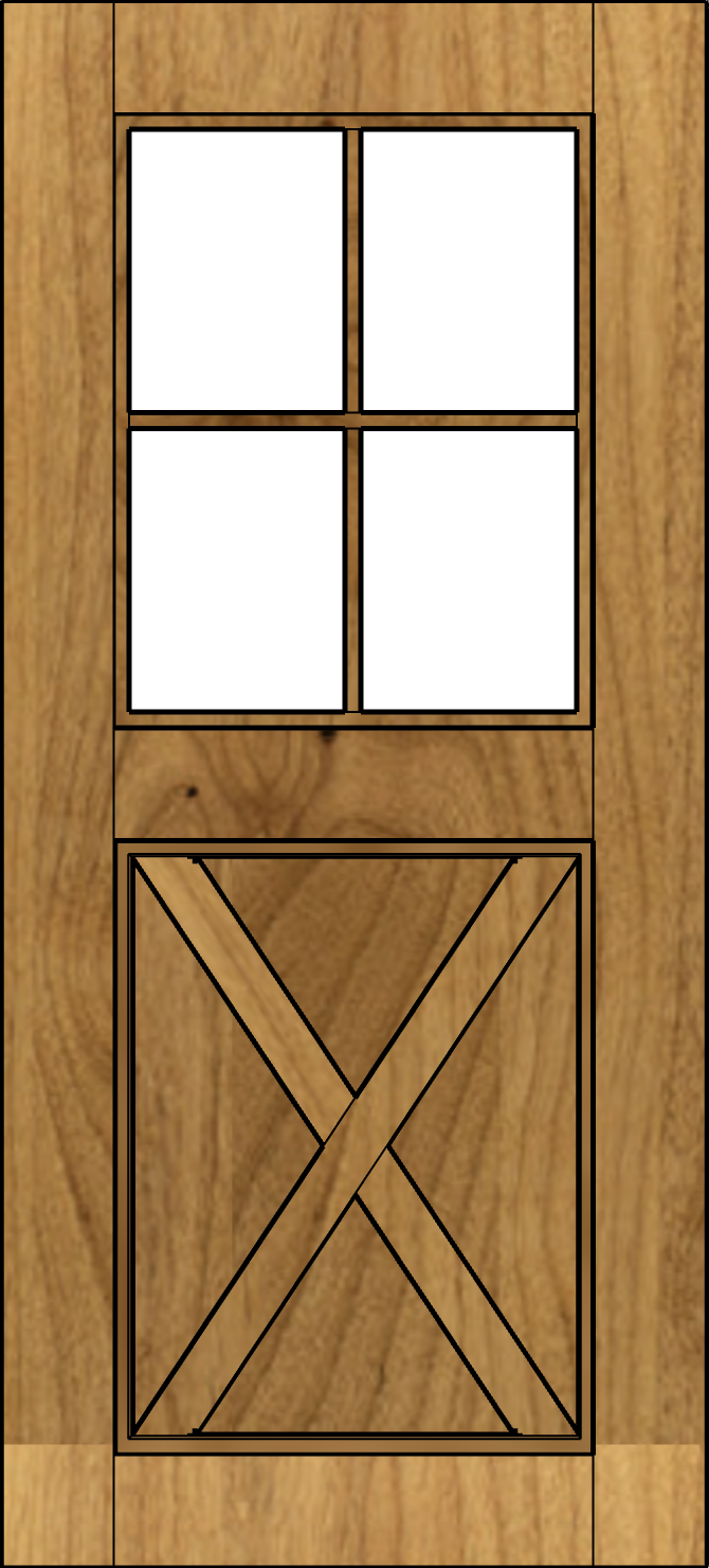custom wood door style