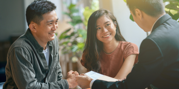 couple discussing purchasing annuities
