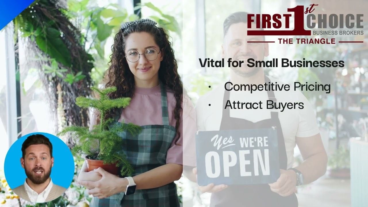 Woman with plant, man with