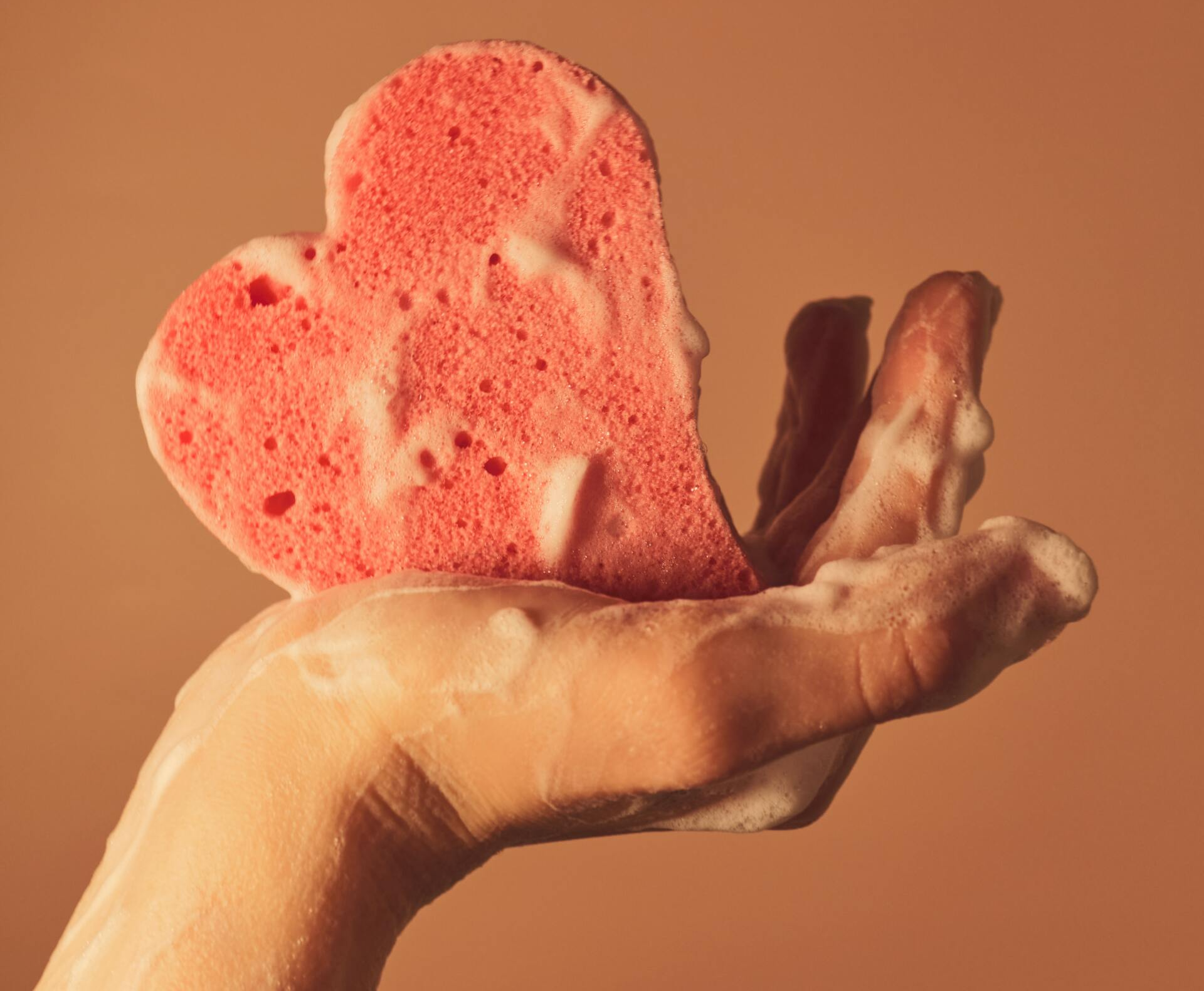soap on a sponge