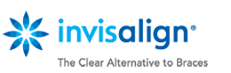 The invisalign logo is a clear alternative to braces