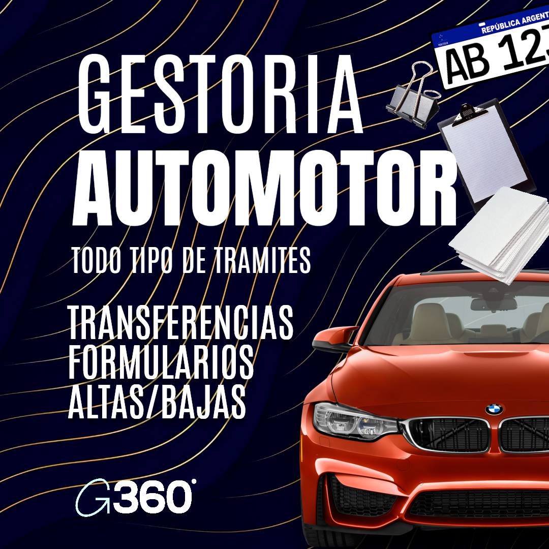 Gestoria Automotor
transferencias, patente, compra venta, infracciones, libre deuda, actas, controladores, CABA GBA
