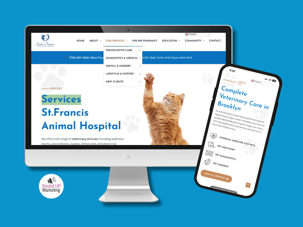 web design for veterinarians in Brooklyn NYC
