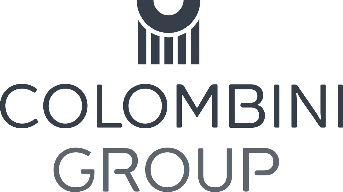 Il logo del gruppo colombini è un logo bianco e nero su sfondo bianco.