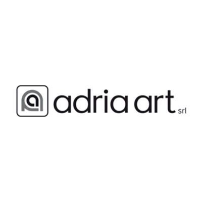 Un logo in bianco e nero per un'azienda chiamata adria art.