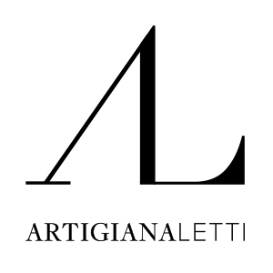 Un logo in bianco e nero per artigianaletti