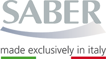 Il logo della sciabola è realizzato esclusivamente in italia.