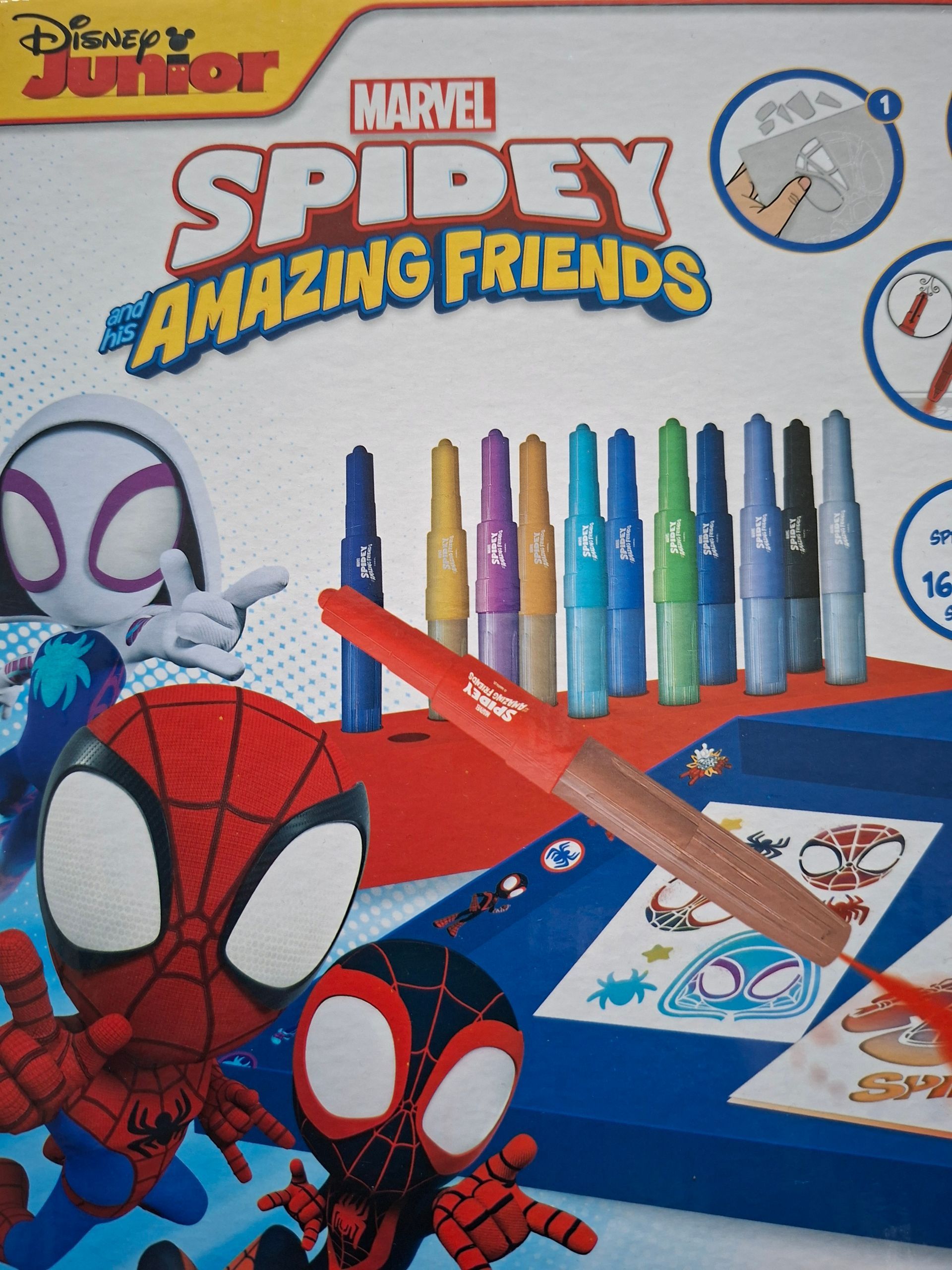 Marvel Spidey Amazing Friends - Spray and Create tekenset.