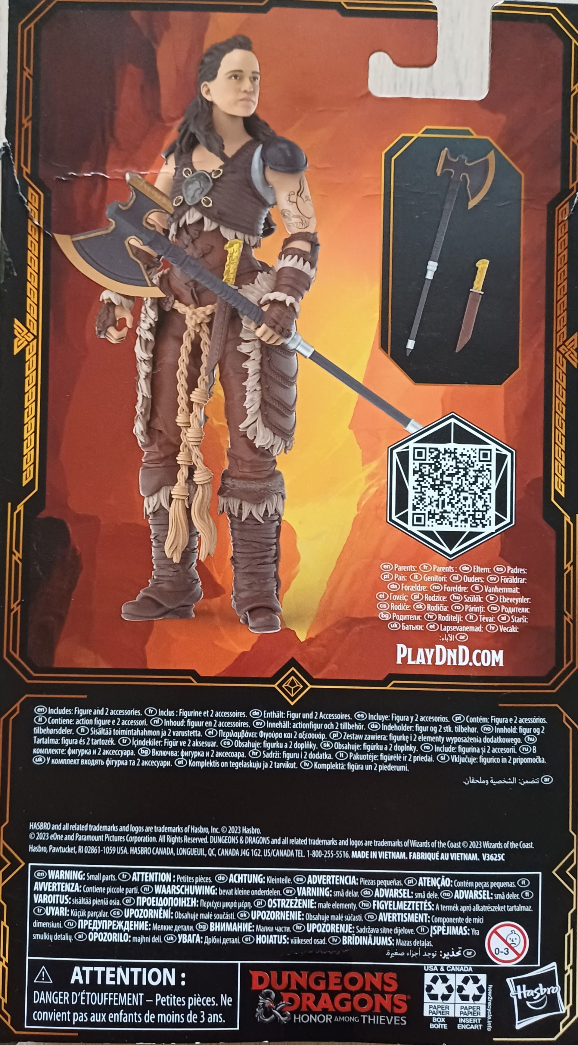 Dungeons & Dragons: Honor Among Thieves: Holga. Golden Archive verpakking.