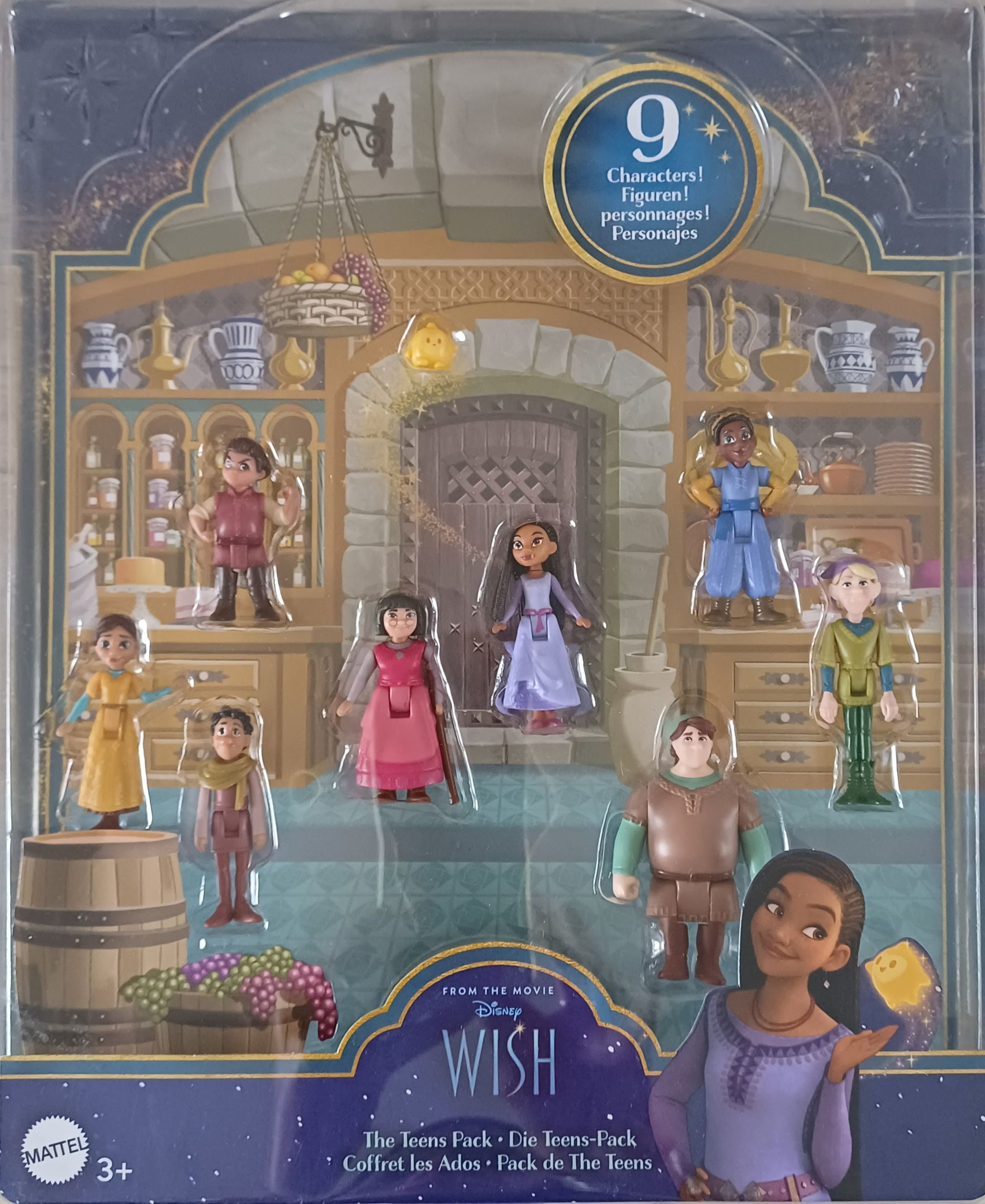 Disney Wish The Teens Pack speelgoedset met negen figuren uit de Disneyfilm 