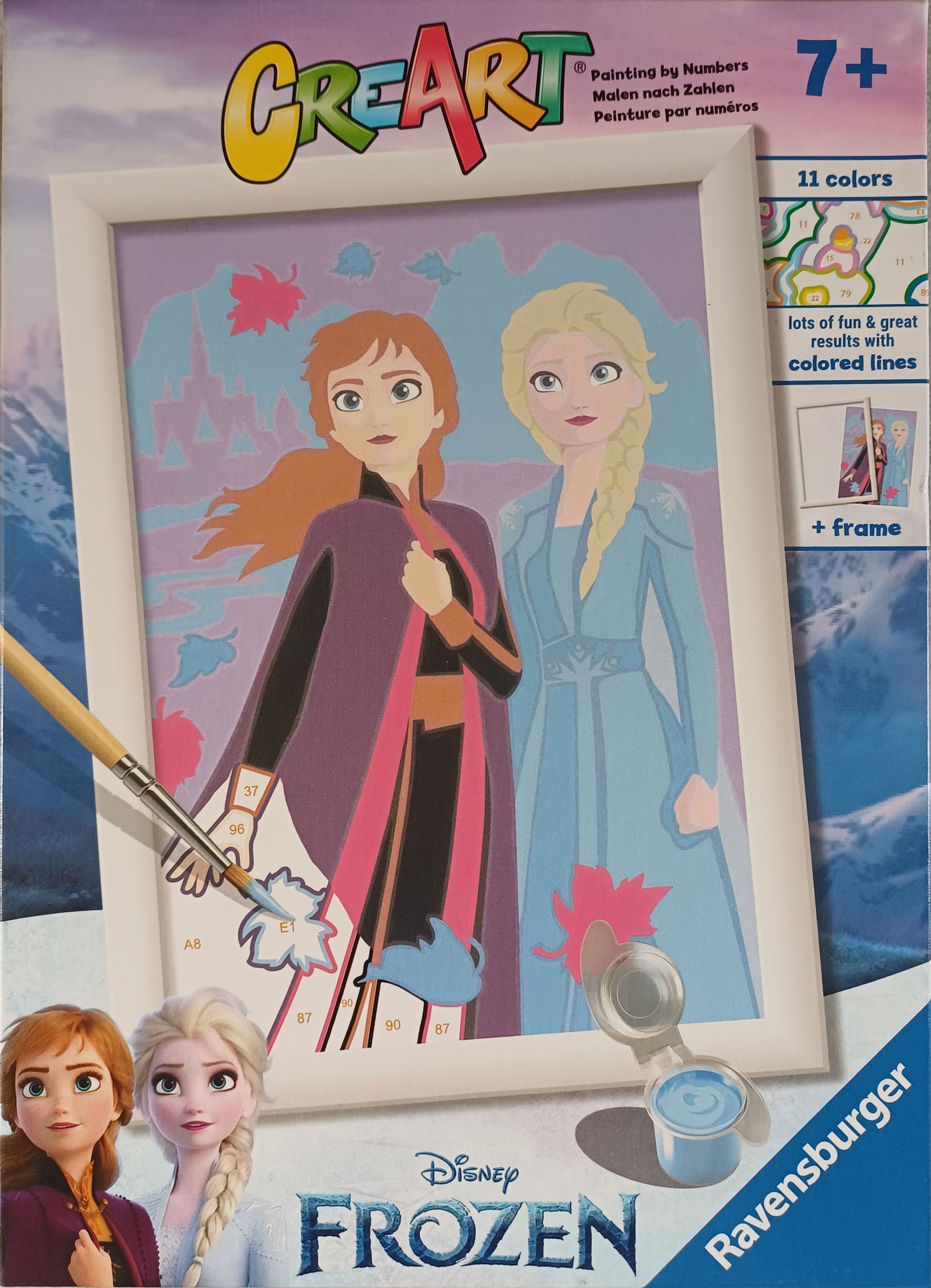 Ravensburger CreArt Disney Frozen Sisters Forever schilderen op nummer.