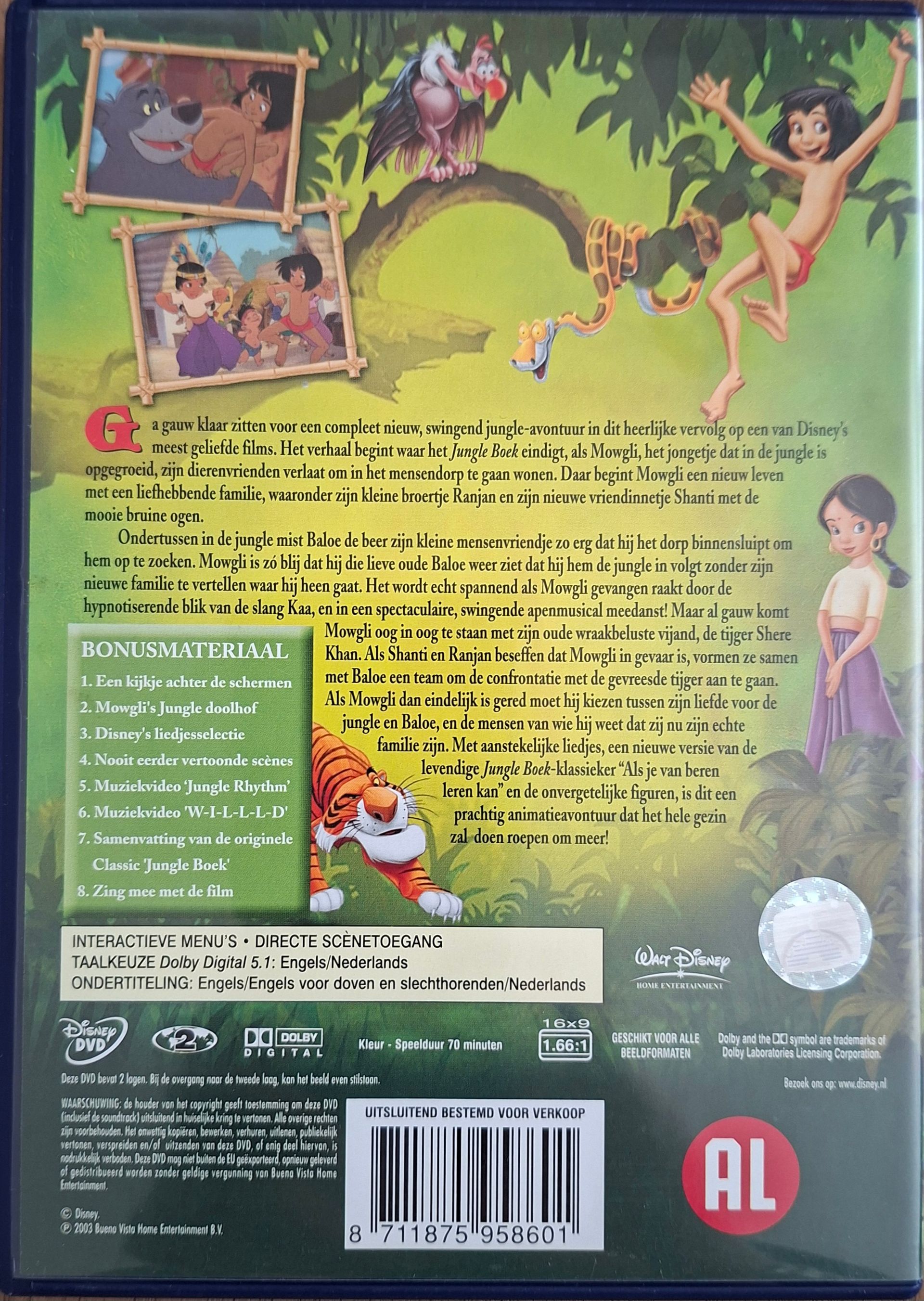DVD Jungle Boek 2  van Walt Disney