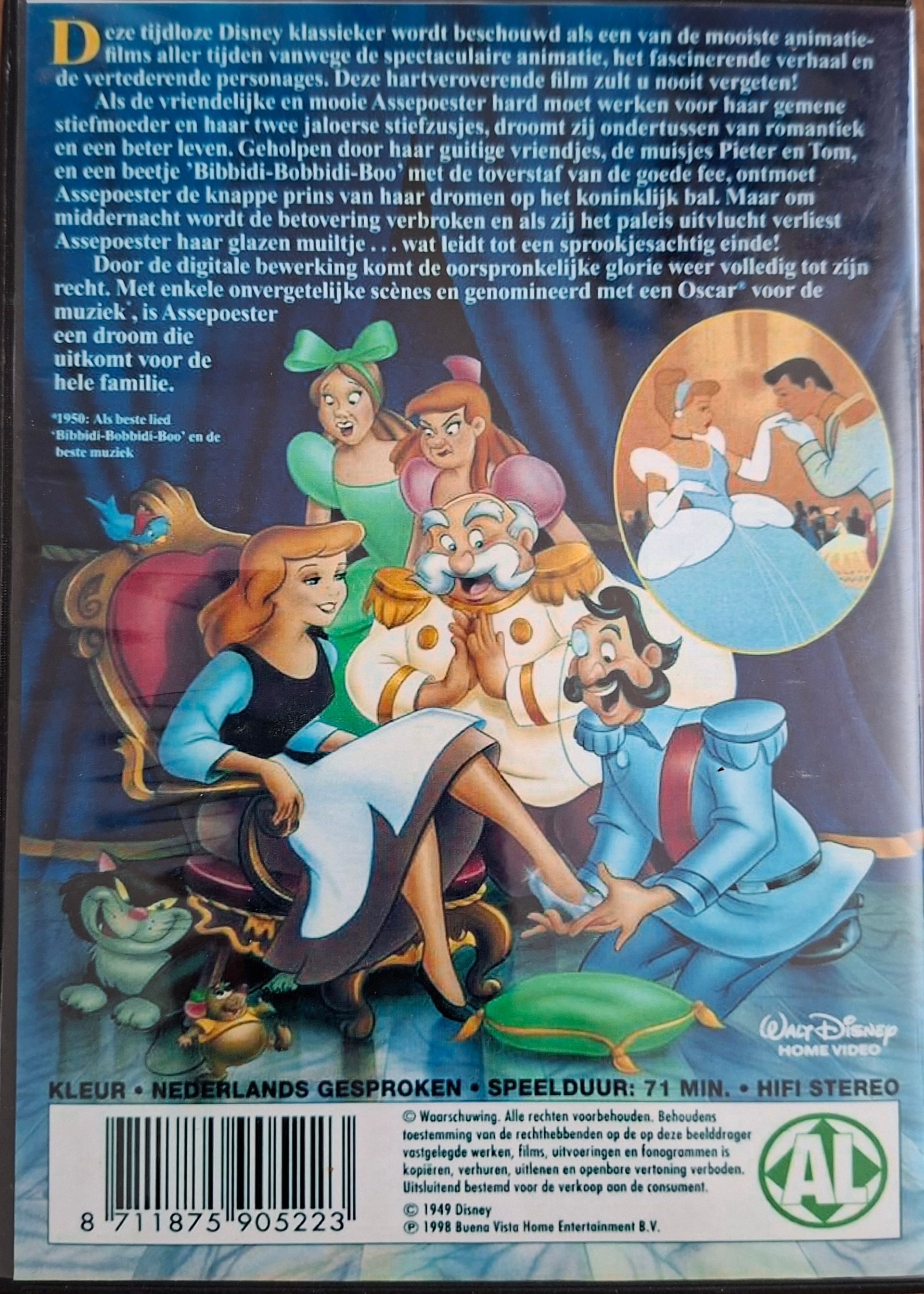 DVD Assepoester van Walt Disney