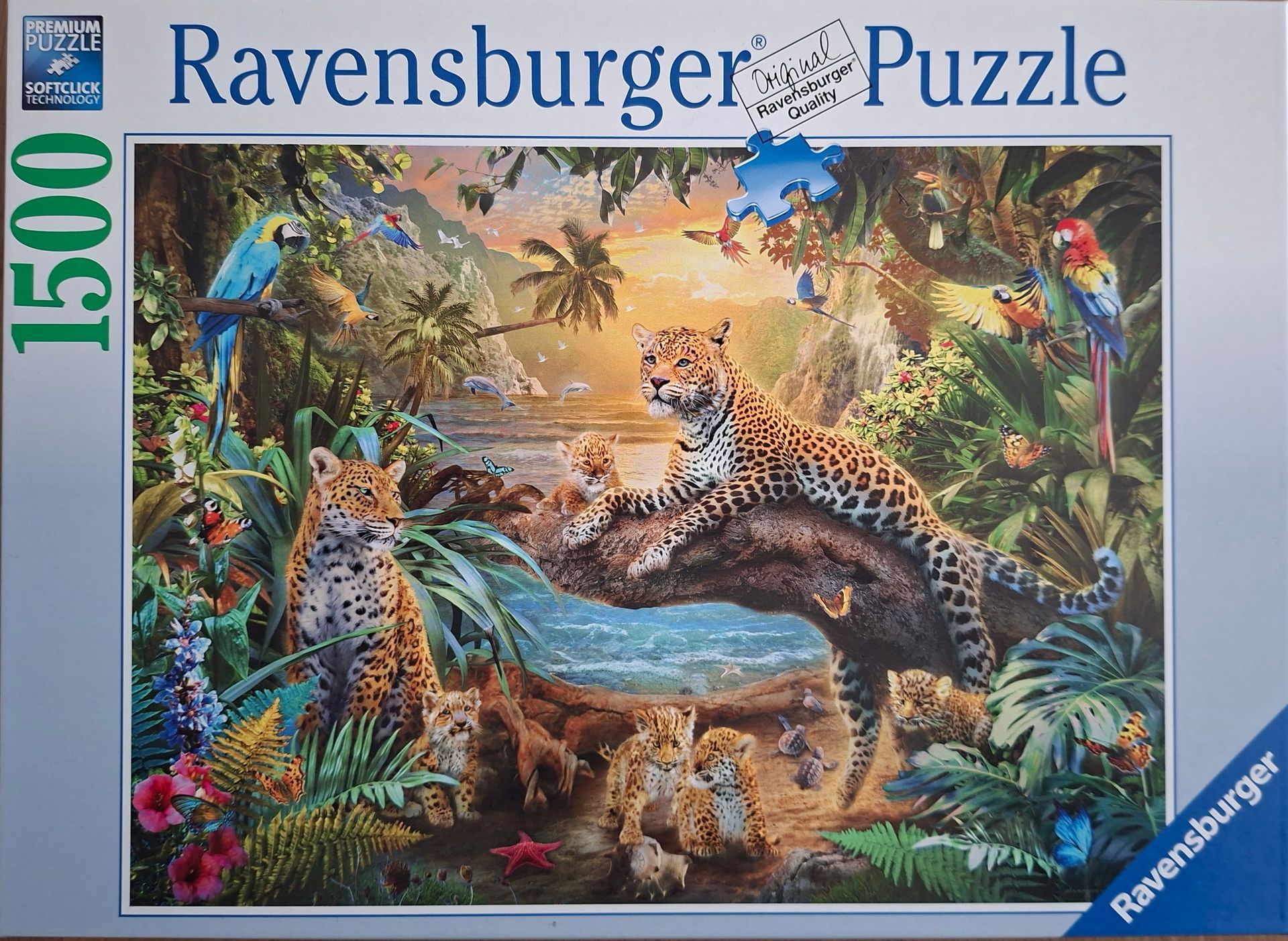 Ravensburger legpuzzel Luipaarden in de jungle - 1500 stukjes